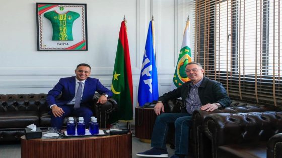 رئيس الاتحاد الموريتاني لكرة القدم يستقبل فوزي لقجع