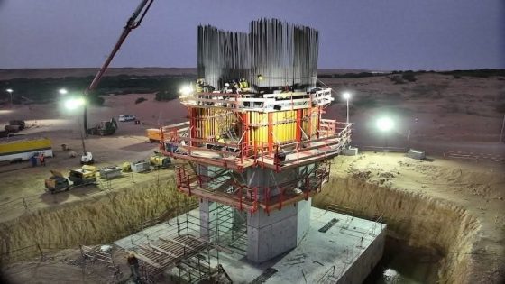 العيون … تقدم أشغال بناء أكبر جسر طرقي بالمغرب