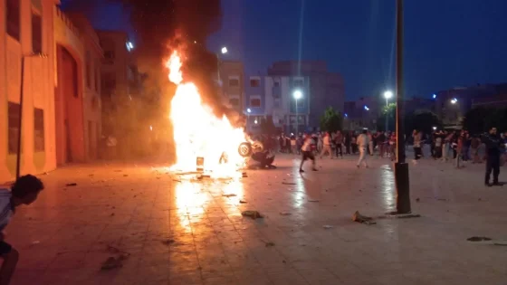 خسائر في الممتلكات و إصابات في صفوف المتظاهرين و رجال الأمن في العديد من مدن المملكة